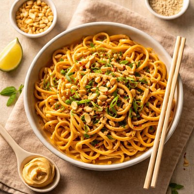 Peanut butter noodles
