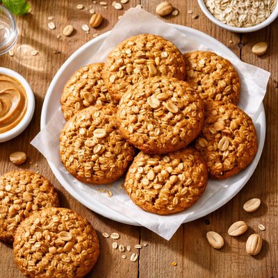 Peanut butter oatmeal cookie