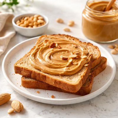 Peanut butter on toast