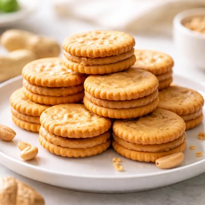 Peanut butter sandwich crackers