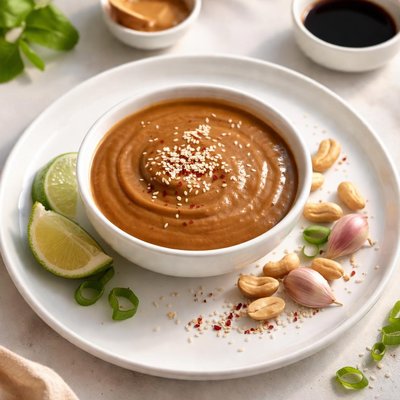 Peanut butter soy sauce