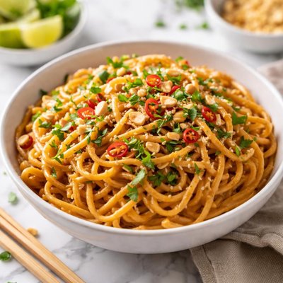 Peanut butter spicy noodles