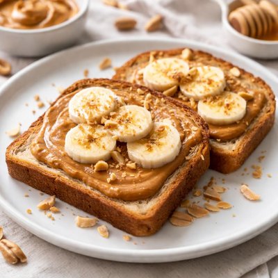 Peanut butter toast