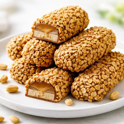 Peanut coated chocolate