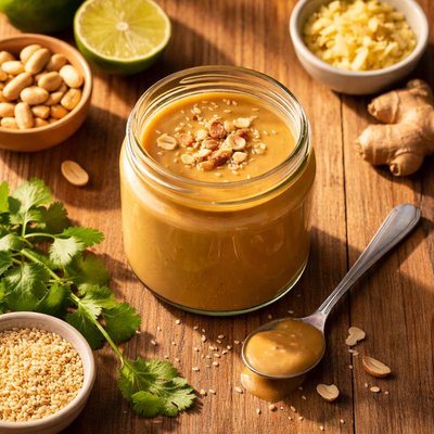 Peanut ginger dressing