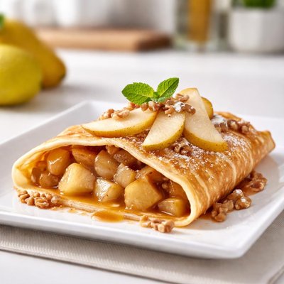 Pear crepe