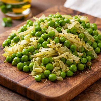 Peas and cabbage