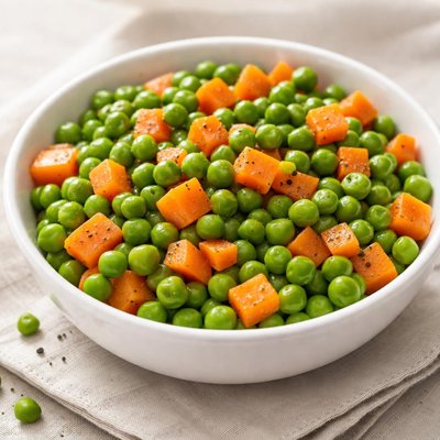 Peas and carrot