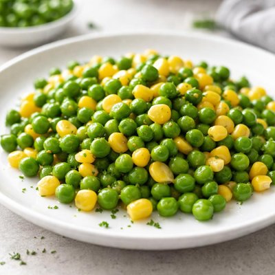 Peas and corn