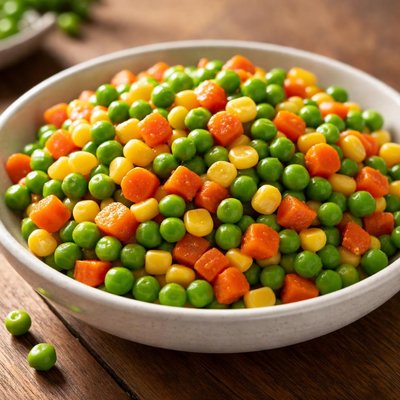 Peas carrots corn mix