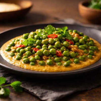 Peas in coconut curry