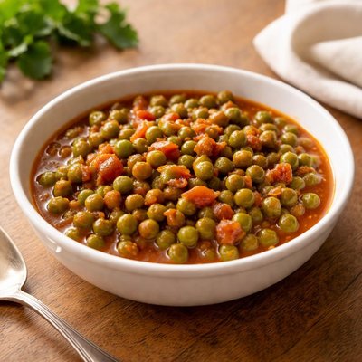 Peas in tomato sauce
