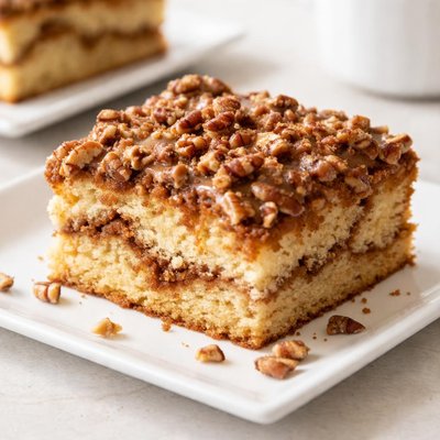 Pecan coffee cake