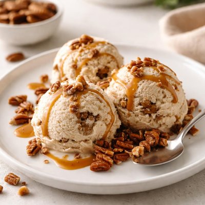 Pecan praline ice cream