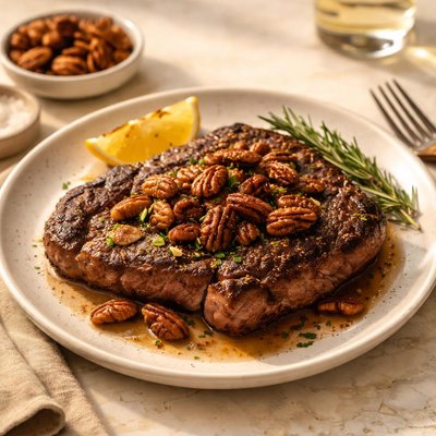 Pecan steak