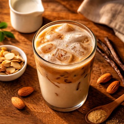 Peets coffee medium sugar free vanilla latte with almond milk