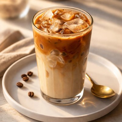 Peets medium oced cafe latte