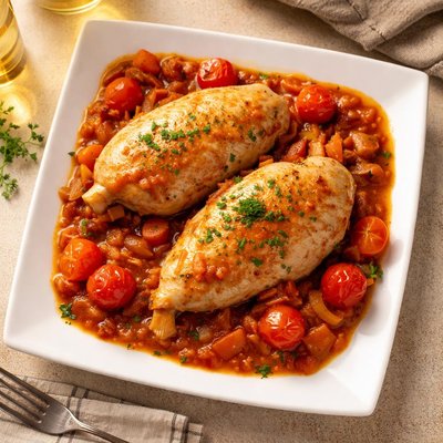 صدر الدجاج المطبوخ