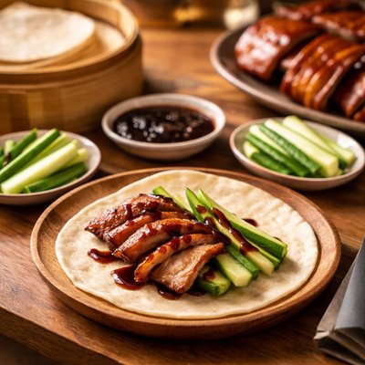 Peking duck pancake