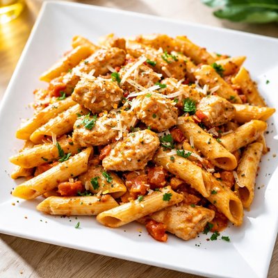 Penne con pollo