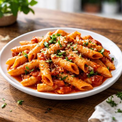 Penne in red sauce