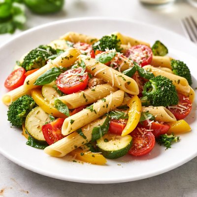 Penne pasta with vegetables