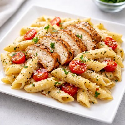 Penne with chicken