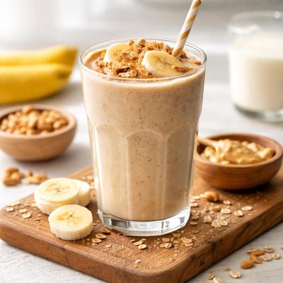 花生奶油香蕉奶昔