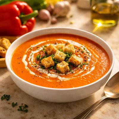 Pepper bisque soup