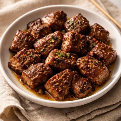 Pepper steak bites