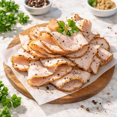 黑胡椒熏制火鸡