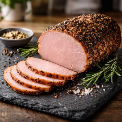 Peppered ham
