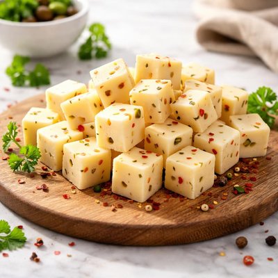 Pepperjack cubes
