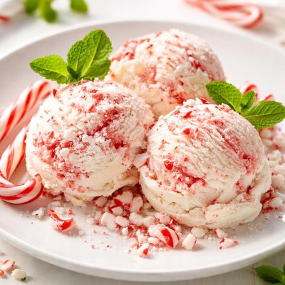 Peppermint ice cream