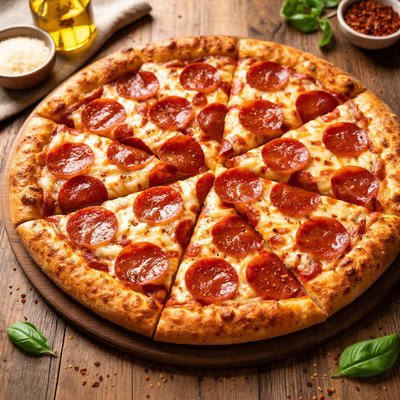 Pepperoni costco pizza