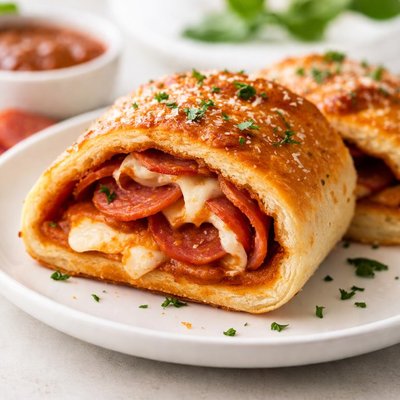 Pepperoni pizza roll