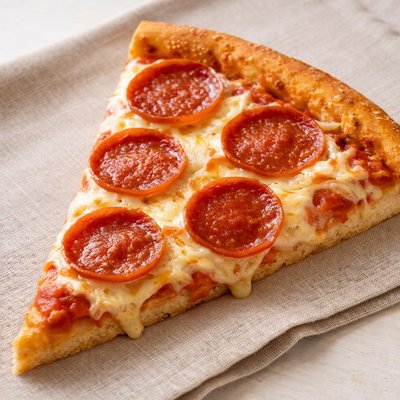 Pepperoni pizza slice dominoes