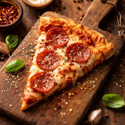 Rebanada de pizza pepperoni