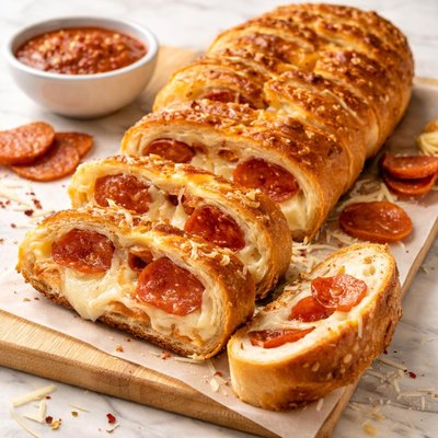 Pepporoni cheese bread
