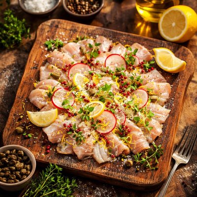 Perch carpaccio
