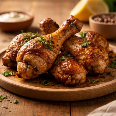 空气炸锅烤鸡腿