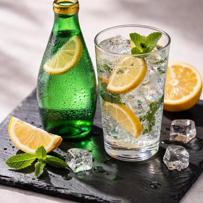 Perrier lemon sparkling water