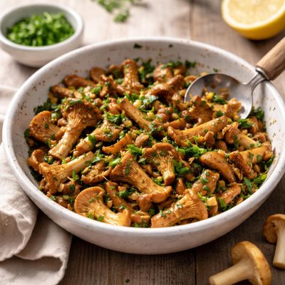 Persillade chanterelles