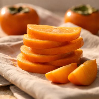 Persimmon slices
