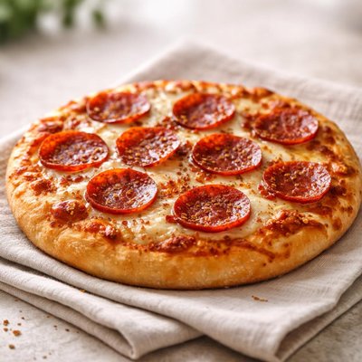 Personal sized pepperoni pizza