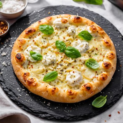Personal white pizza