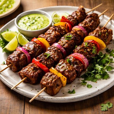 Peruvian beef kebabs