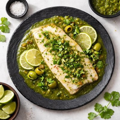 Pescado en salsa verde