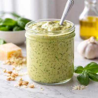 Pesto alfredo sauce