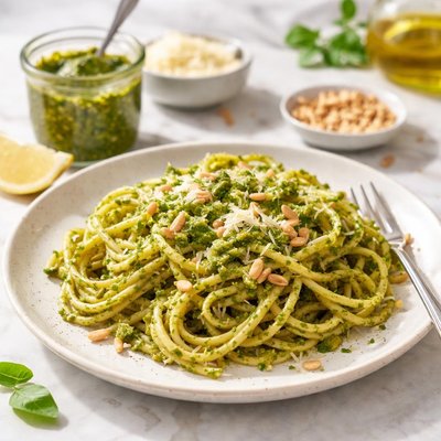 Pesto and pasta